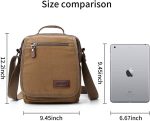 XINCADA Mens Bag Messenger Bag Canvas Shoulder Bags Travel Bag Man Purse Crossbody Bags for Work Business - Image 4